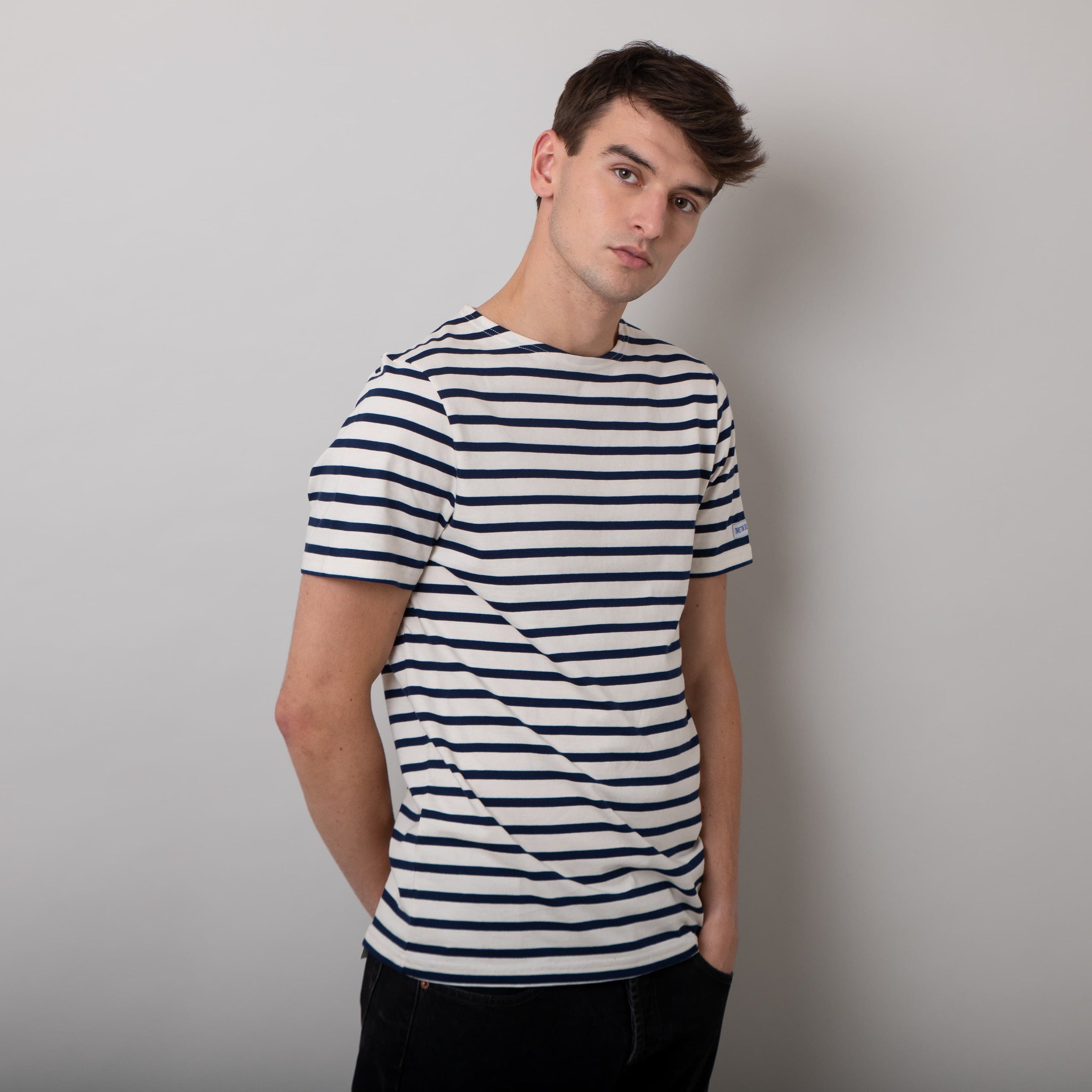 Men\'s Breton Blue and White Striped Sailor T-Shirt | Le T-Shirt – The  Breton Shirt Company Ltd